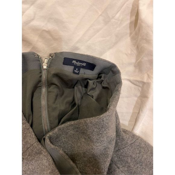 Madewell Wool Asymmetrical Structured Skirt - Picture 2 of 5